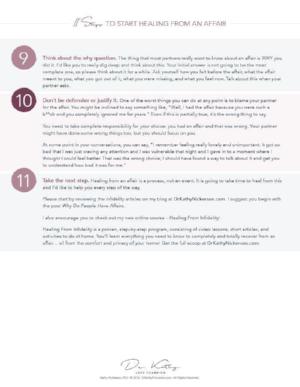 11 Steps To Recover From An Affair