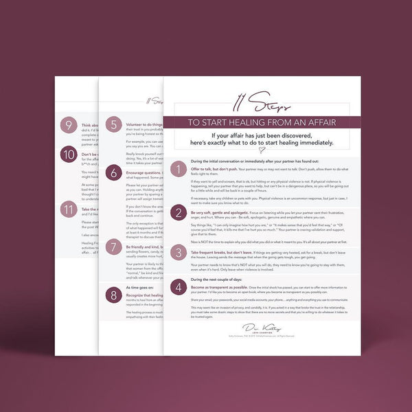 11 Steps To Recover From An Affair