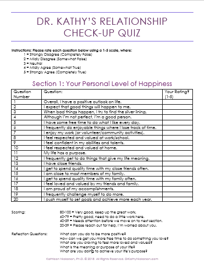 Relationship Check-Up Quiz
