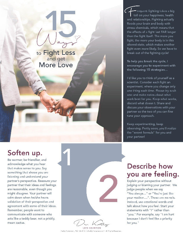 relationship advice - how to fight less guide page 1