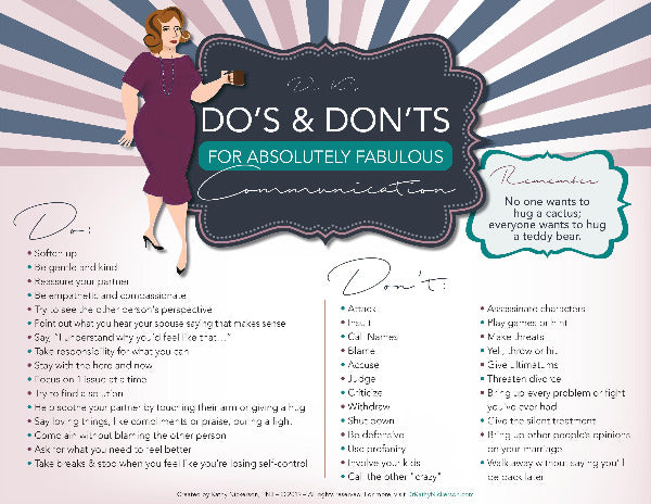 Dr. Kathy's Do's & Don'ts For Absolutely Fabulous Communication