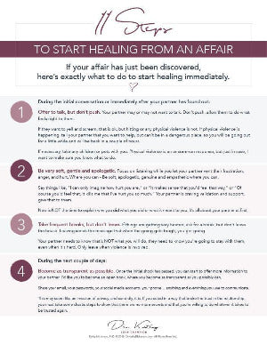 11 Steps To Recover From An Affair